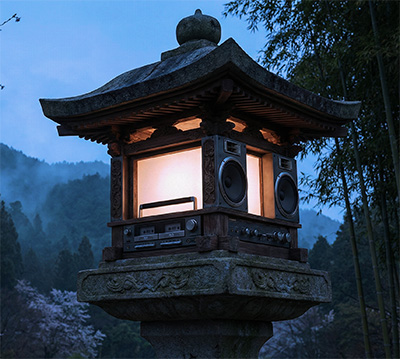 Chinese Lanter Ghetto Blaster